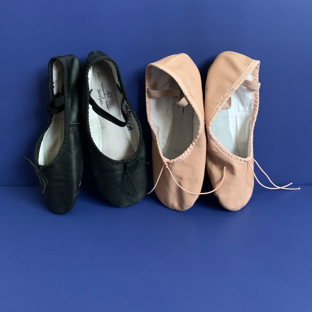 ABT  Girls Ballerina Shoes Two pair